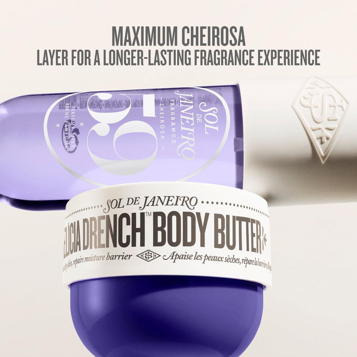 Sol de Janeiro label close-up with ingredients list, helps shoppers check formulation