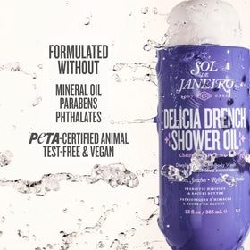 Sol de Janeiro pouch recycling and sustainability info emphasizing plastic savings