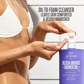 Sol de Janeiro pouch nozzle close-up demonstrating mess-free pouring benefit