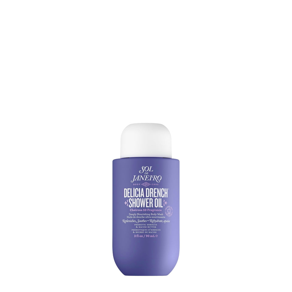 Sol de Janeiro bottle front packaging showing travel-friendly size and scent