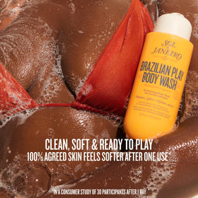 Sol de Janeiro styled with pistachio and caramel visuals suggesting fragrance