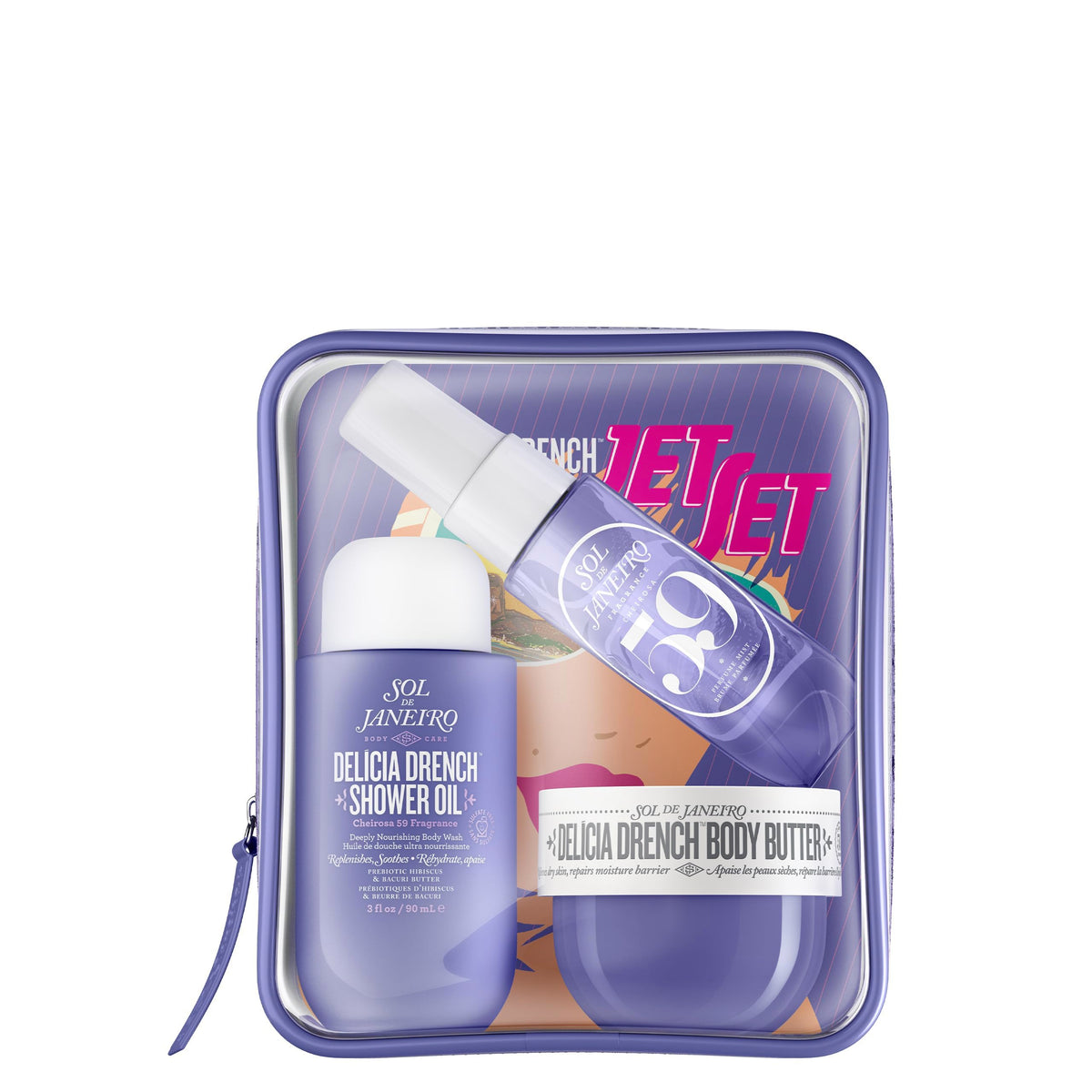 Sol de Janeiro front packaging showing the travel kit and brand convenience