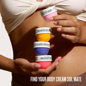Sol de Janeiro gift box styled on vanity presenting an attractive presentable set