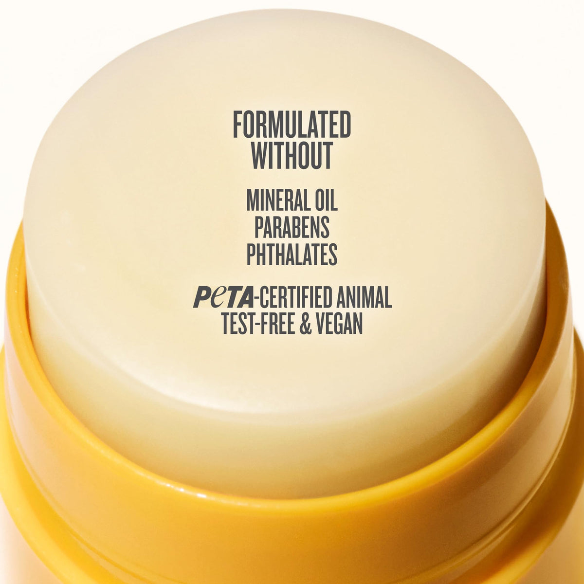 Sol de Janeiro product label close-up displaying vegan formula and ingredient clarity benefit