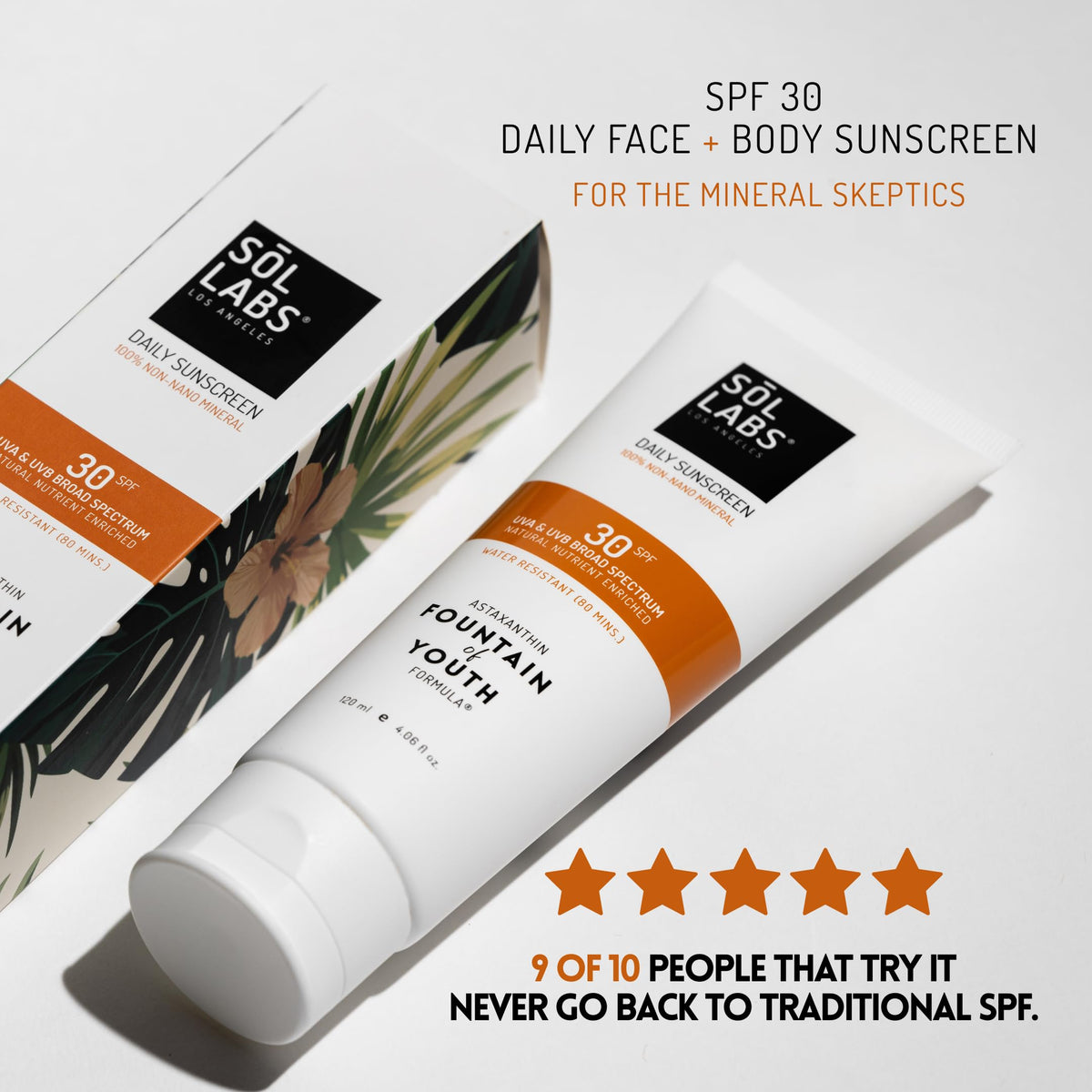 SOL LABS application on hand showing even coverage and invisible blend for quick use