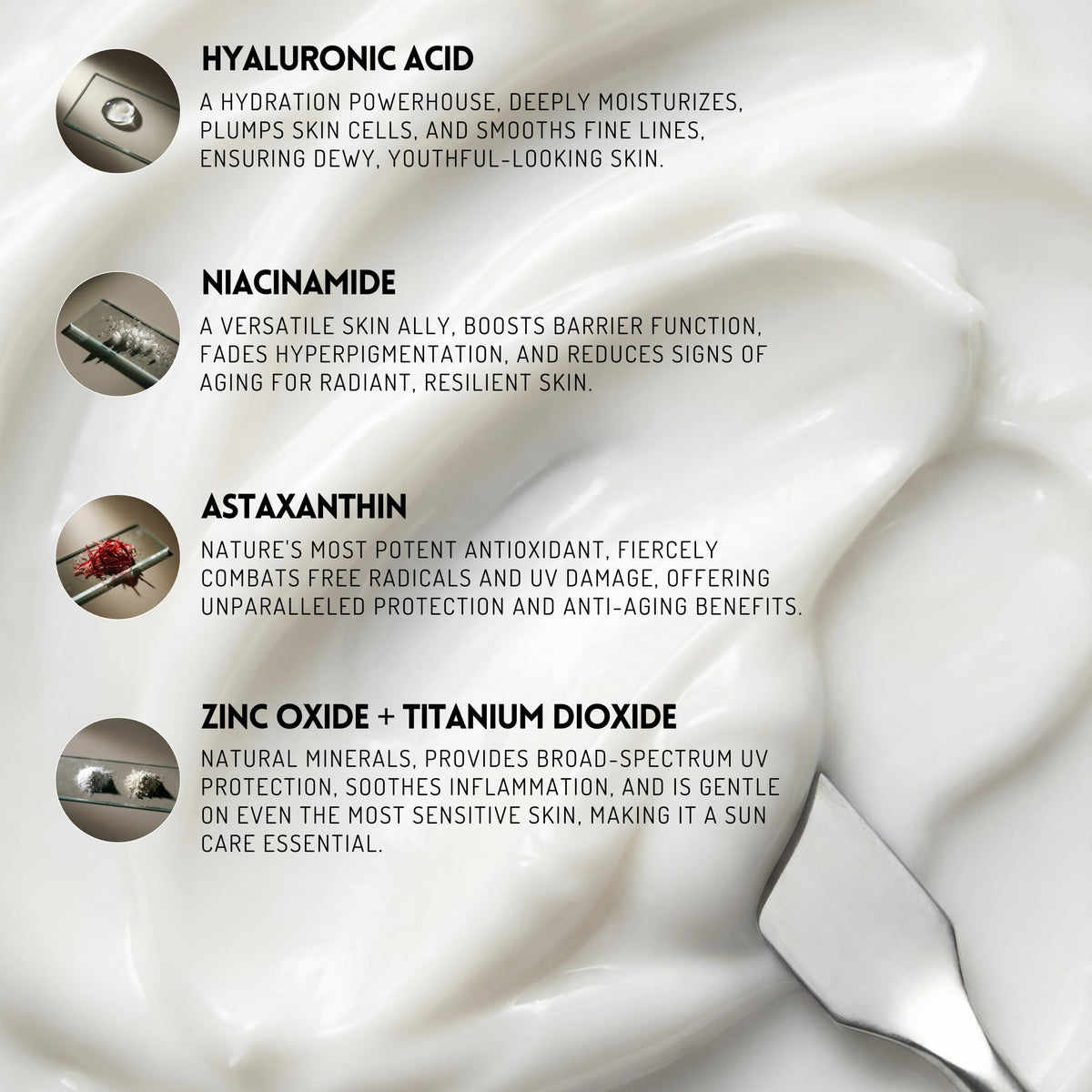 SOL LABS size comparison with common items illustrating travel-friendly 50ml tube portability