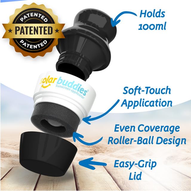 Solar Buddies close-up of roller and sponge demonstrating smooth even application