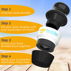 Solar Buddies replacement sponge heads array illustrating easy sustainable swaps
