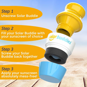 Solar Buddies set of replaceable sponge heads showing cost-saving and sustainable replacement parts