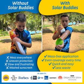 Solar Buddies roller-neck detail demonstrating measured product release for control