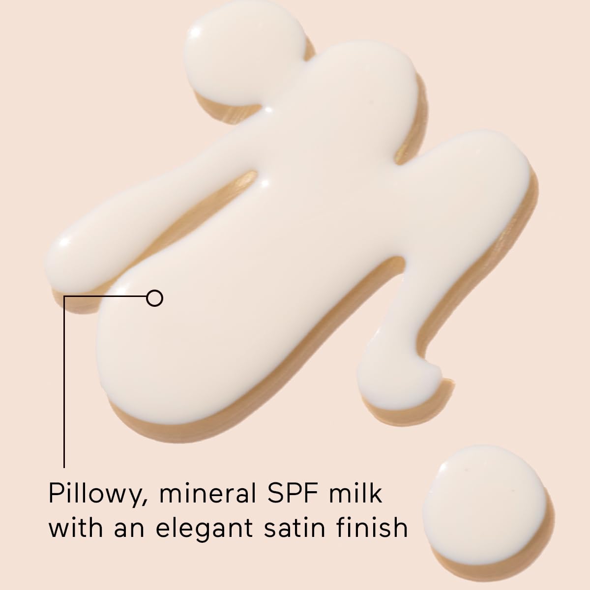 SOLARA SUNCARE milky texture close-up illustrating lightweight, non-greasy benefit