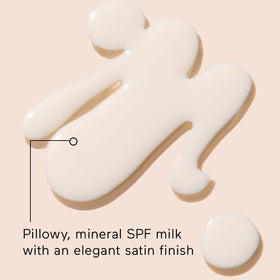 SOLARA SUNCARE milky texture close-up illustrating lightweight, non-greasy benefit