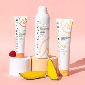 Solara Suncare label detail highlighting EWG Verified and vegan claims