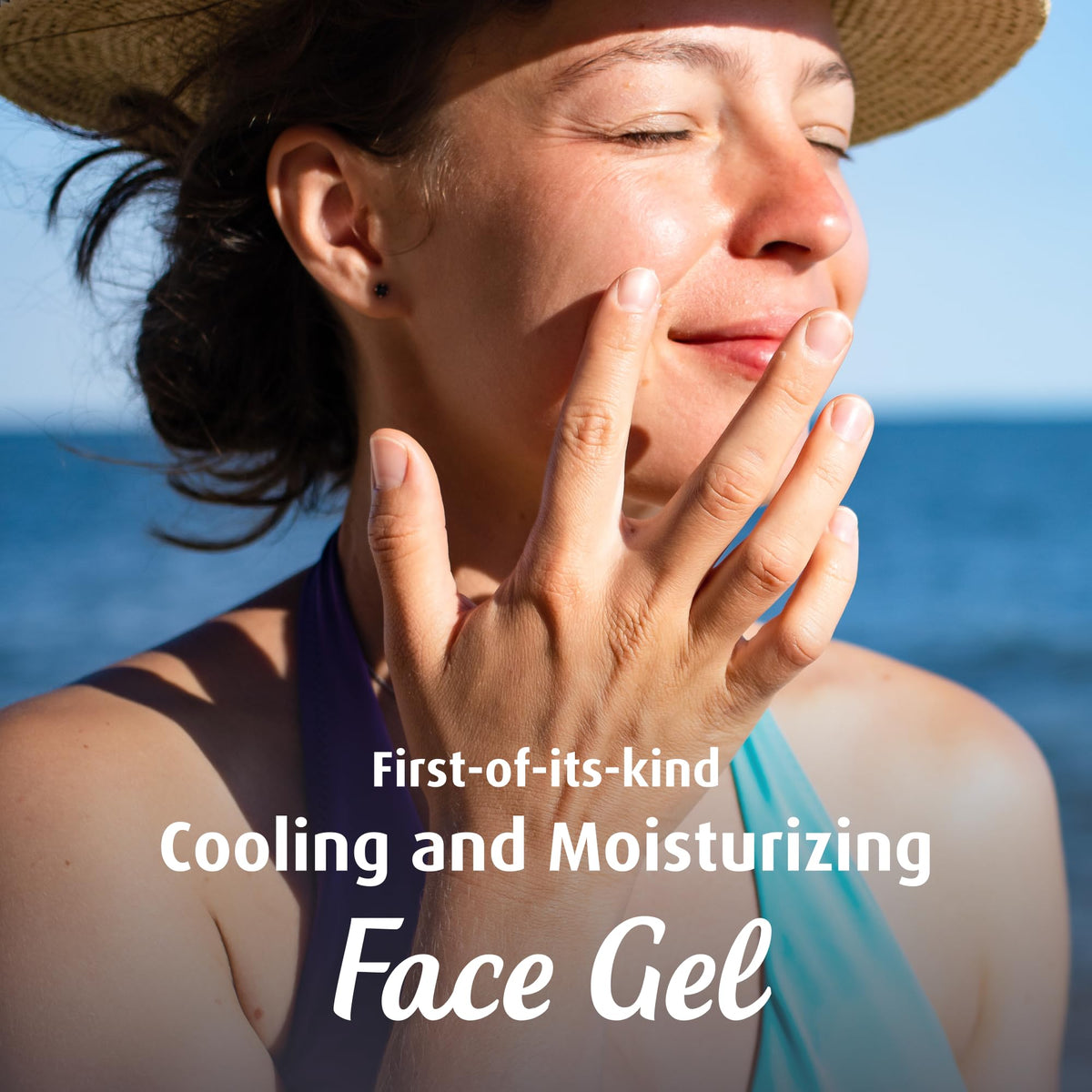 Close-up of Solarcaine gel texture highlighting lightweight cooling