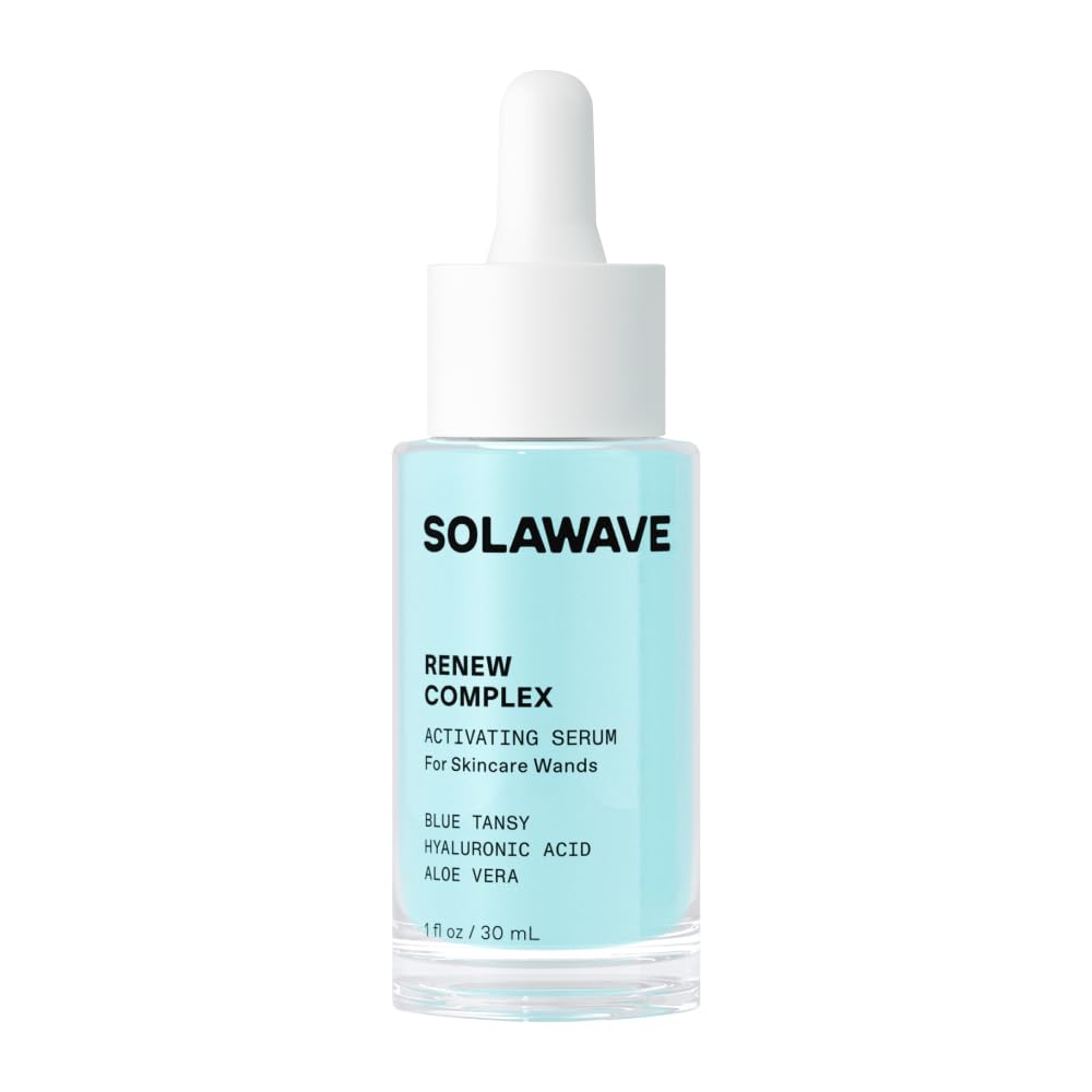 Solawave front packaging showing bottle and benefits for device pairing