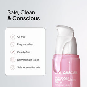 Solawave lifestyle on bathroom counter suggesting daily routine benefit
