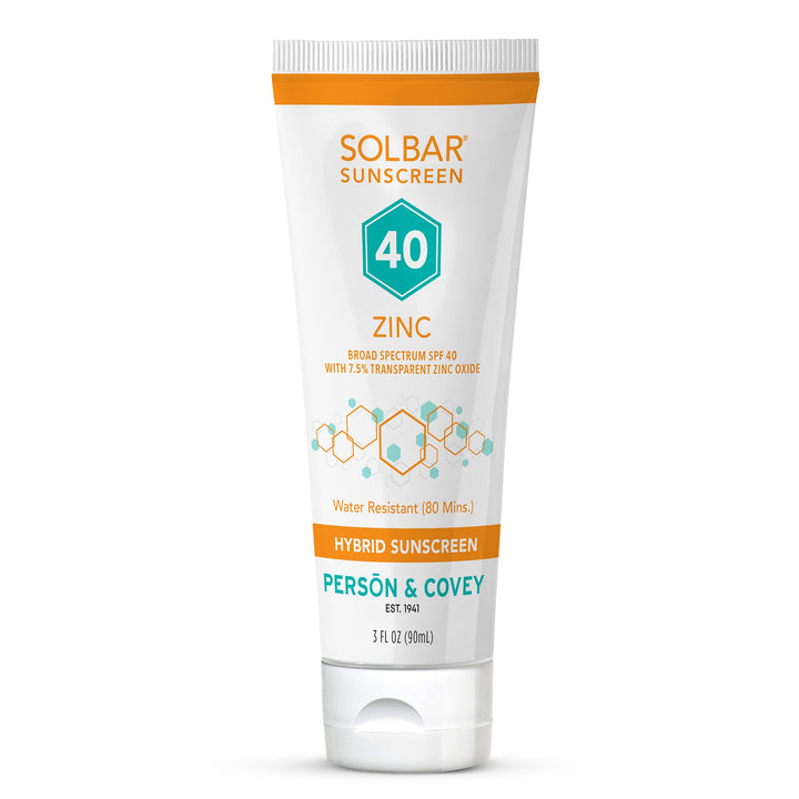 Solbar front packaging showing SPF 40 and hybrid sunscreen benefits