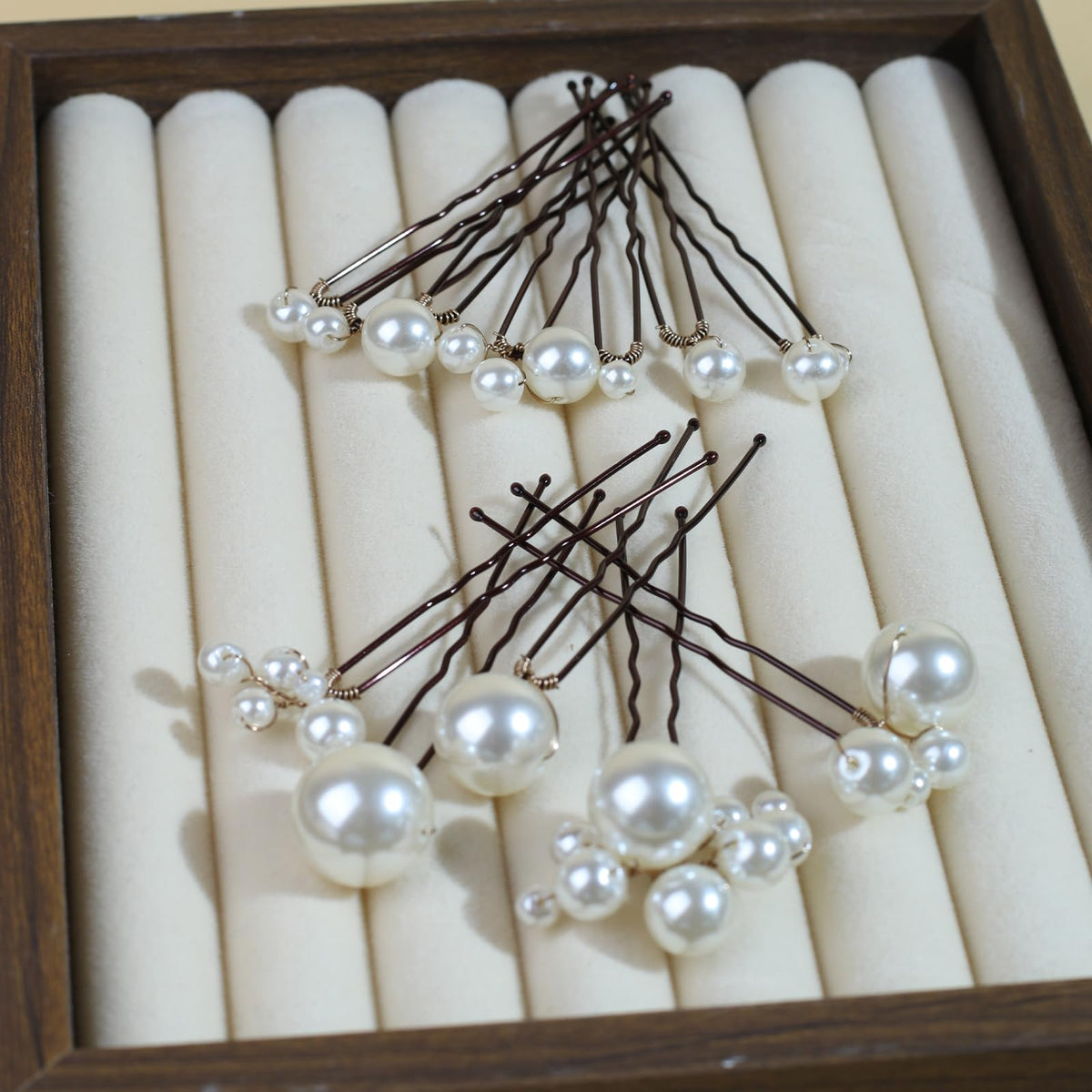 SOLENY pins woven into a half-up braid adding romantic accents for photos