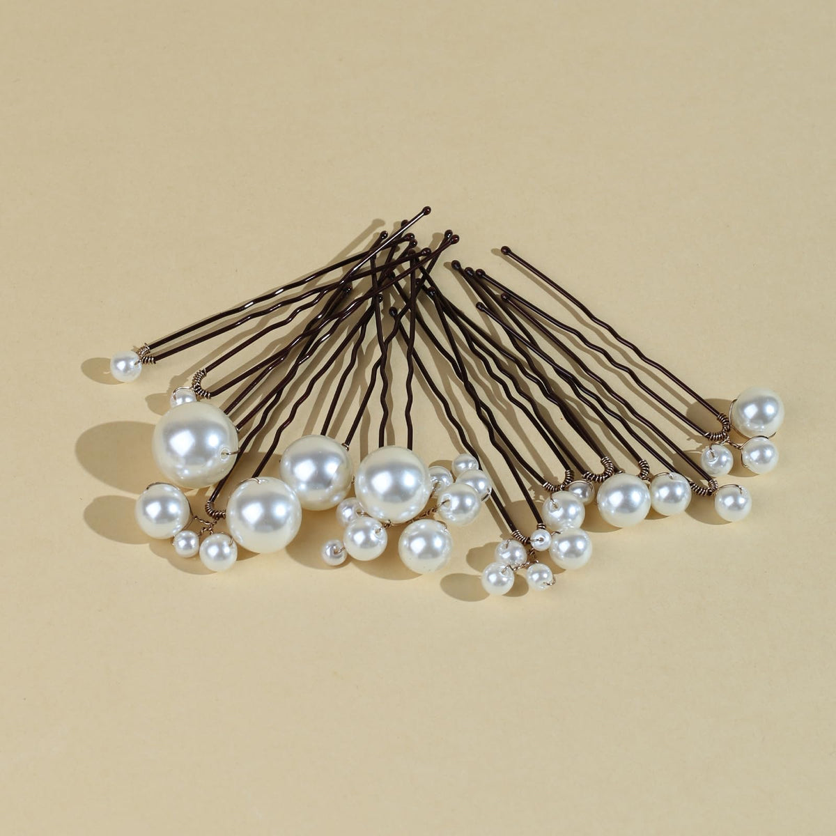 SOLENY hair pin next to ruler to show size and length for styling accuracy
