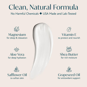 Hands applying Solinia cream to show easy spread and immediate skin comfort