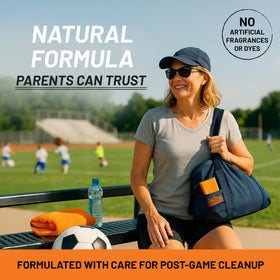Solpri used in gym shower setting illustrating fast odor-fighting refresh