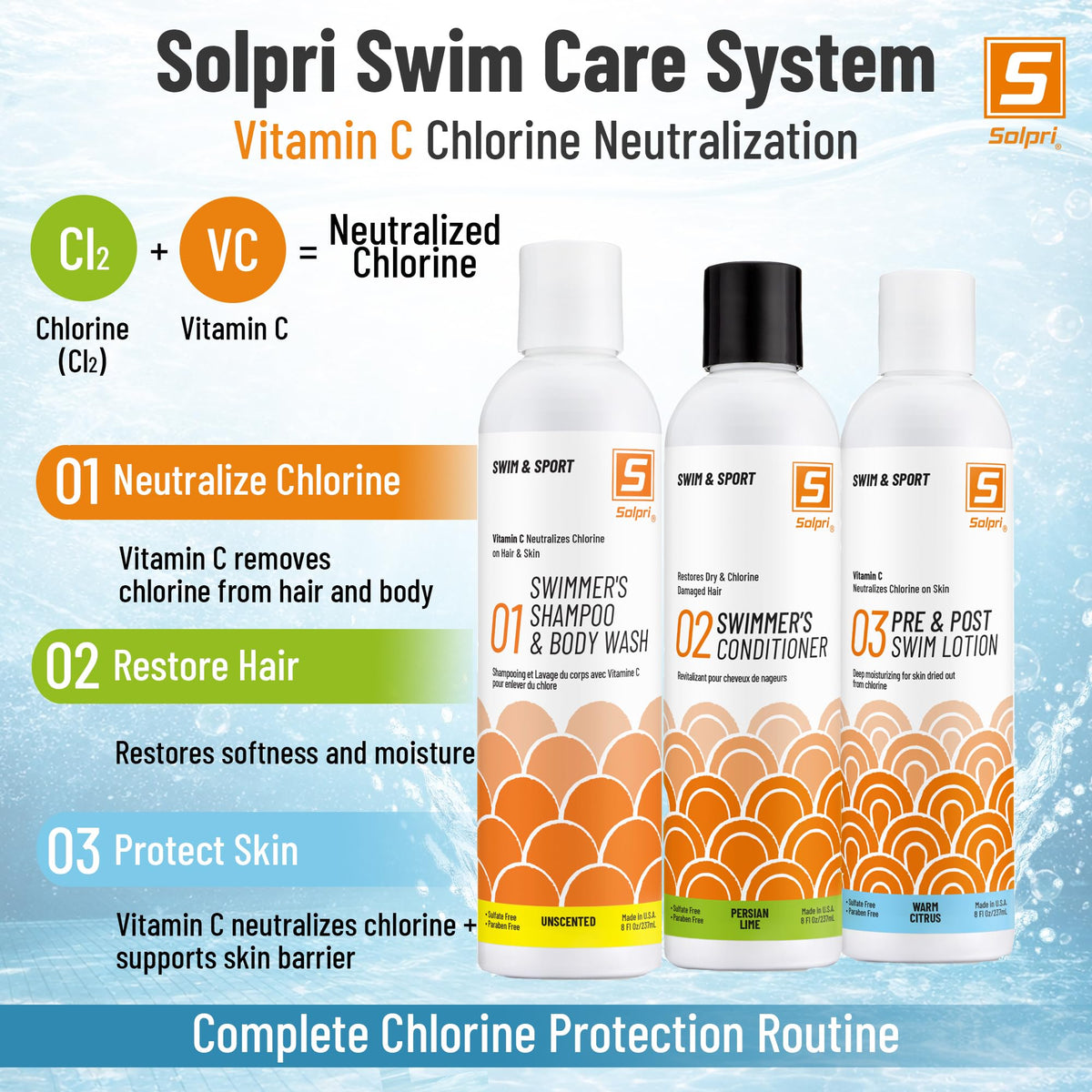 Solpri in shower usage showing post‑swim rinse convenience and versatility
