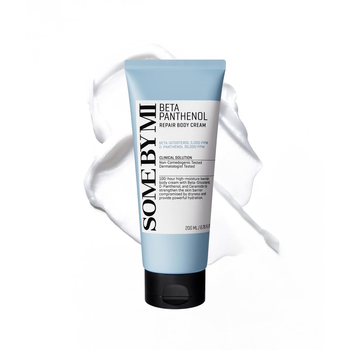 SOME BY MI front label of panthenol repair body cream shows product name and size