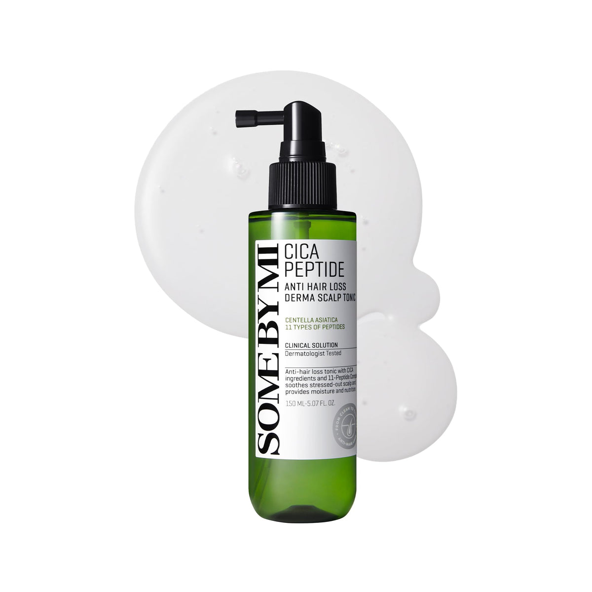SOME BY MI bottle front view showing label and cooling scalp tonic benefits