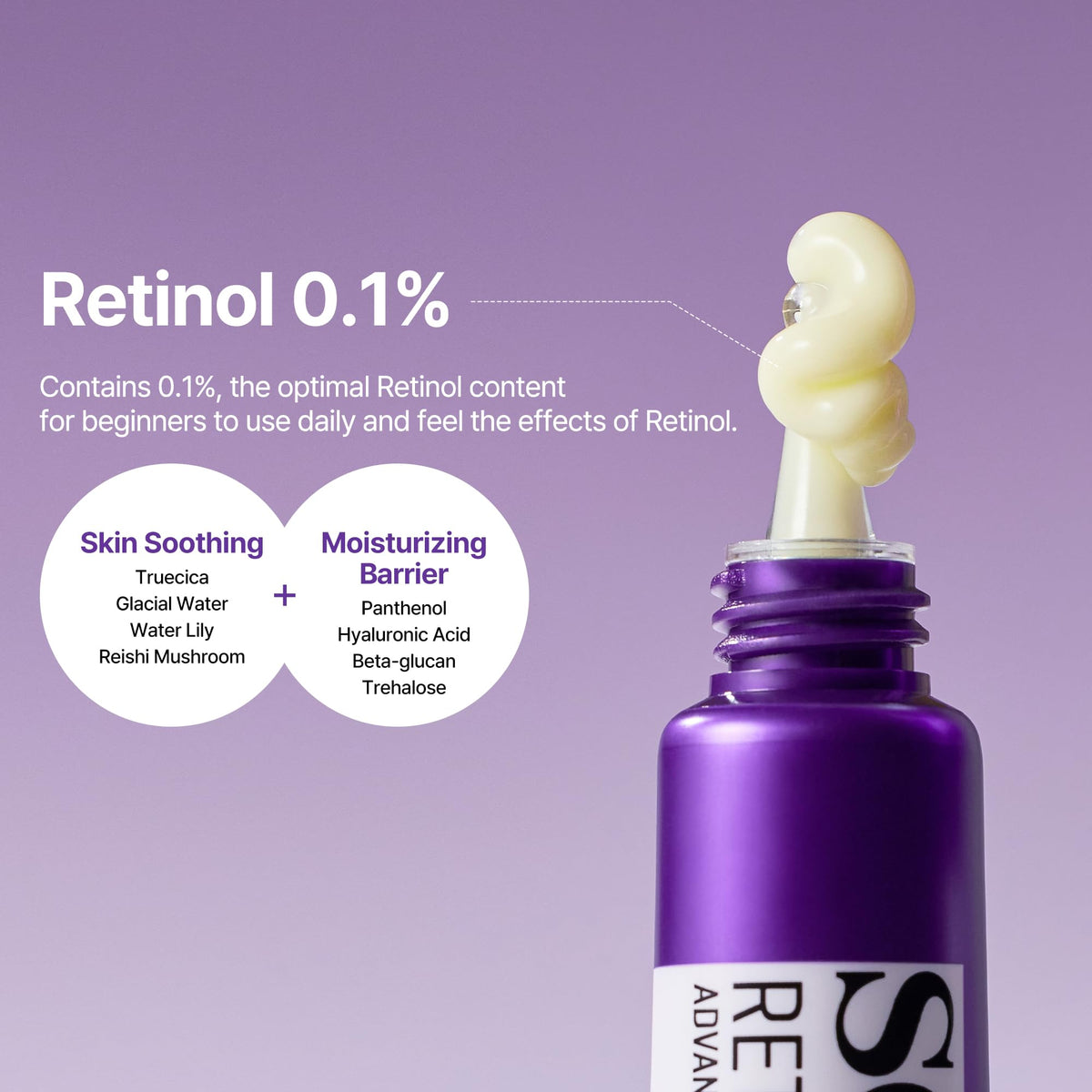 SOME BY MI application closeup tapping cream under eye for lifting effect