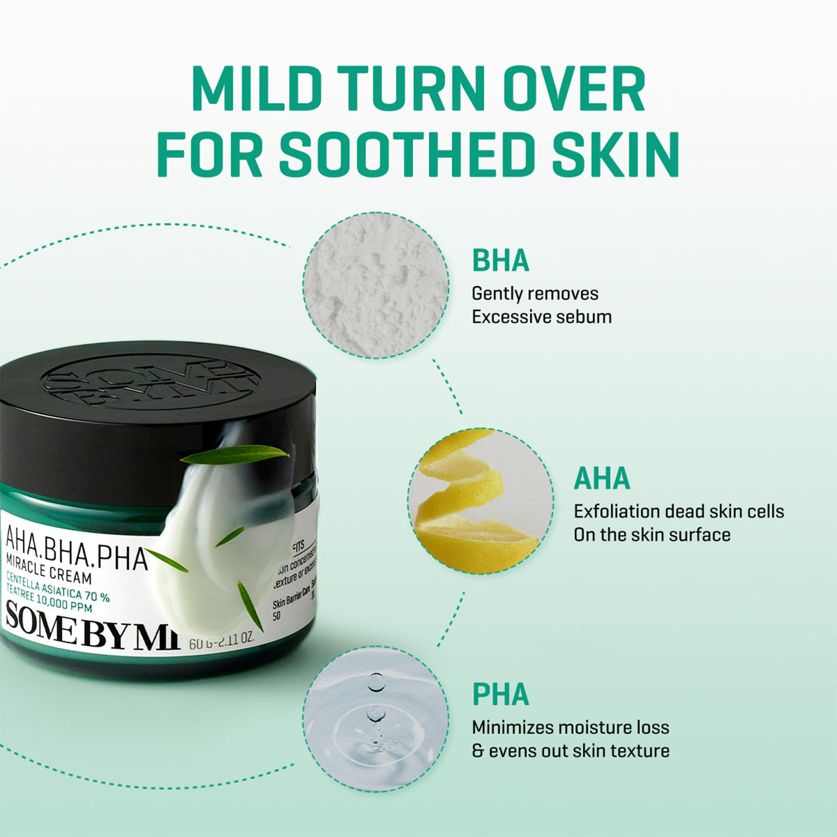 SOME BY MI centella ingredient visual highlighting calming botanical benefit