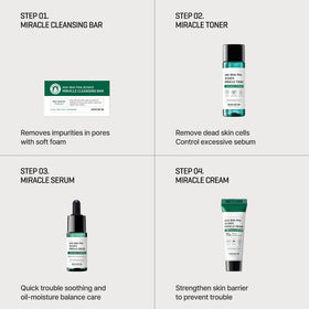 SOME BY MI kit in hand for scale, demonstrating compact travel-friendly sizes