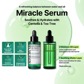 SOME BY MI dropper dispensing serum to highlight precise application and lightweight texture