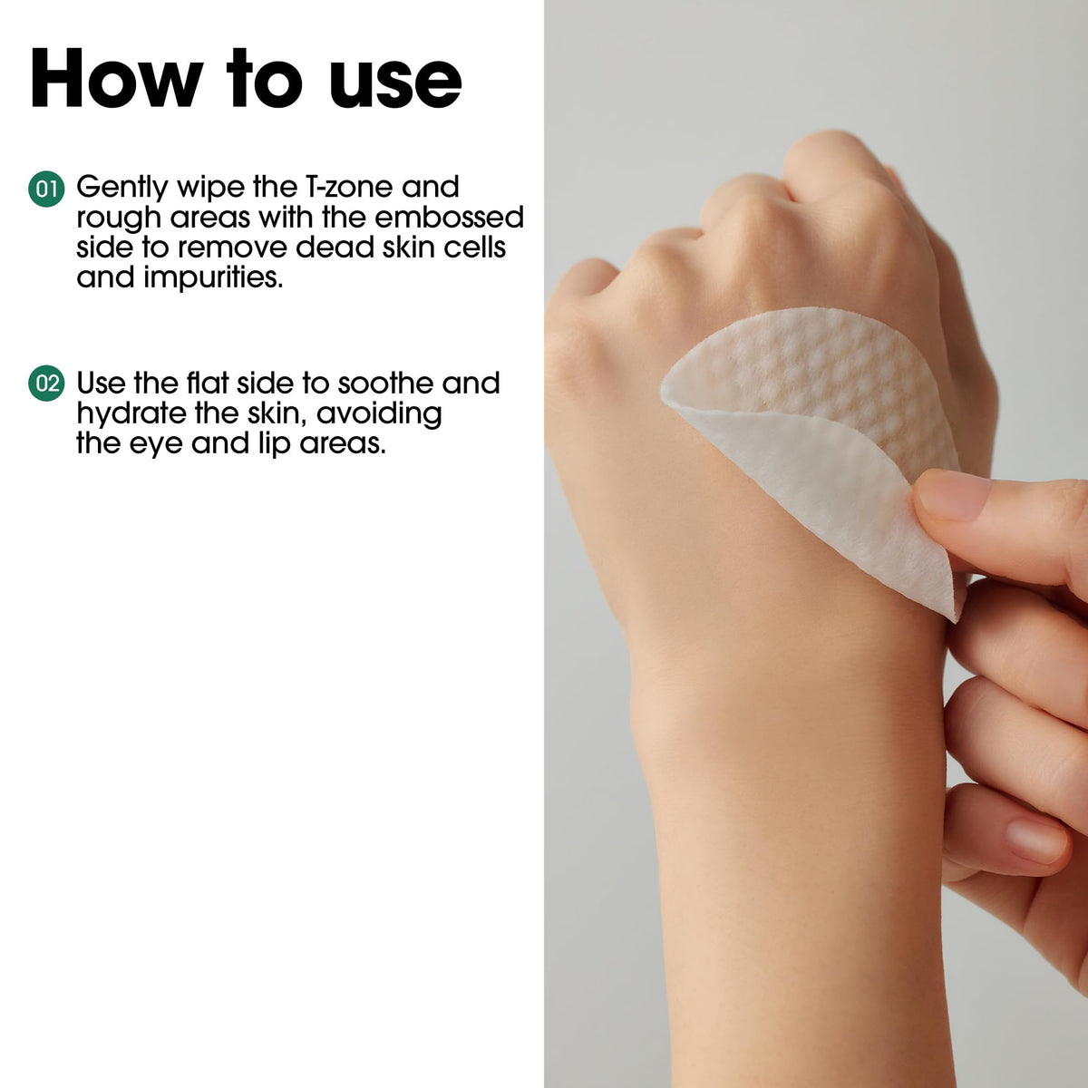 SOME BY MI pads styled on bathroom counter with plant, practical daily skincare step
