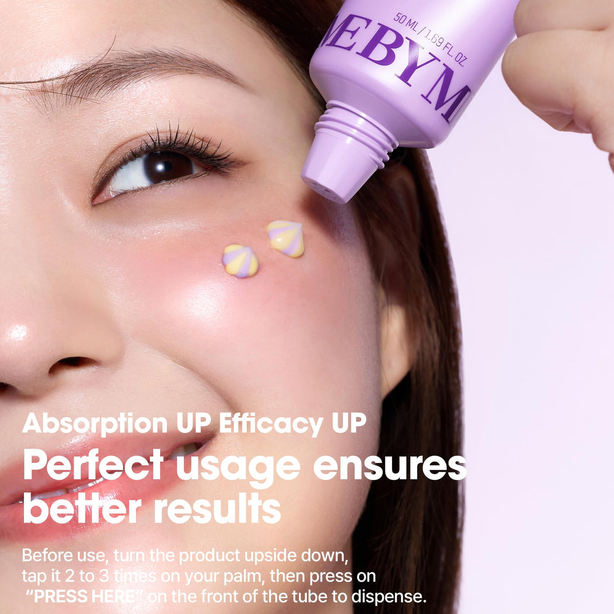 SOME BY MI before and after texture comparison showing smoother skin benefit