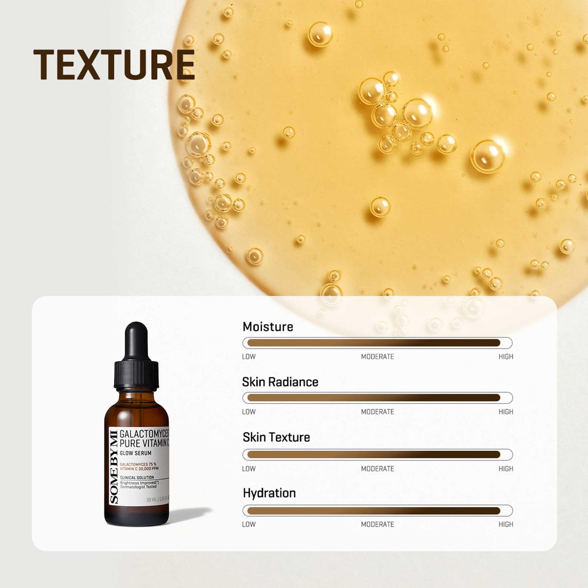 SOME BY MI serum with other routine items illustrating layering benefit