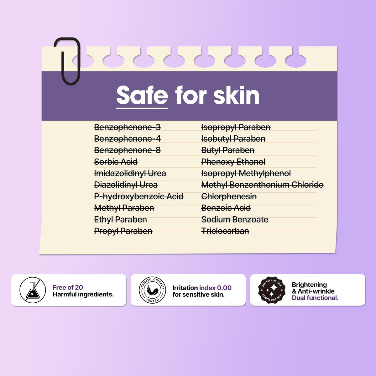 SOME BY MI ingredients display with ceramides and panthenol to emphasize soothing benefits