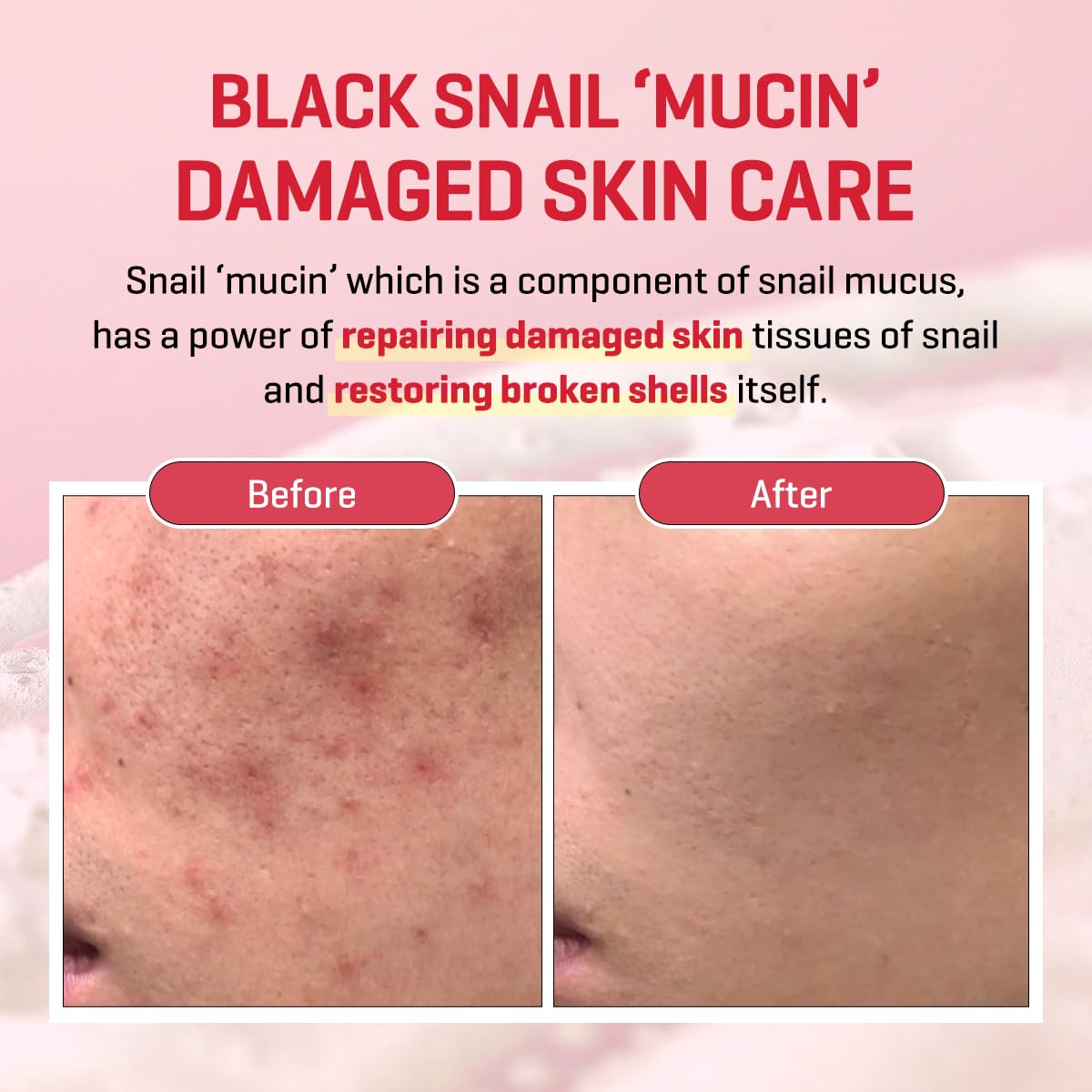 SOME BY MI label ingredient list highlighting snail mucin benefits