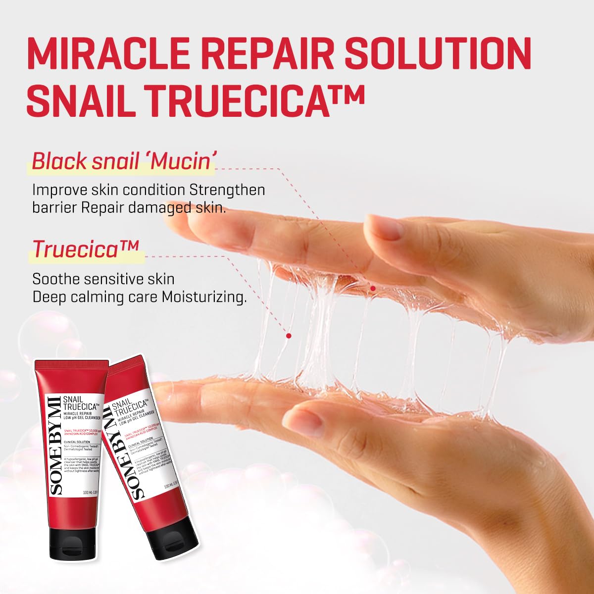 SOME BY MI pump dispensing gel for easy controlled cleansing