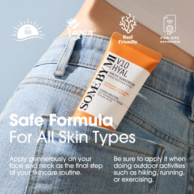 SOME BY MI in bag lifestyle shot showing portability for daily sun protection