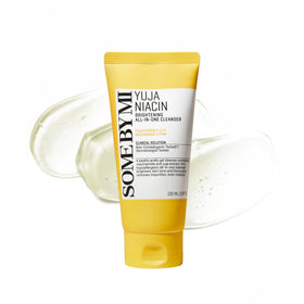 SOME BY MI front packaging showing cleanser bottle and branding benefit brightening