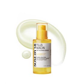 SOME BY MI front bottle view showing sleek serum packaging and brightening promise