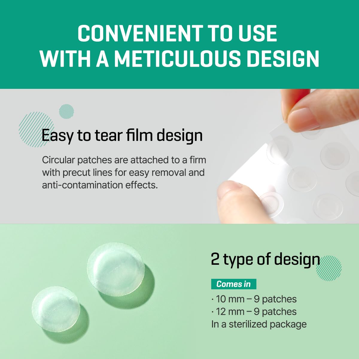 SOME BY MI zip-back packaging open for convenient storage and hygiene