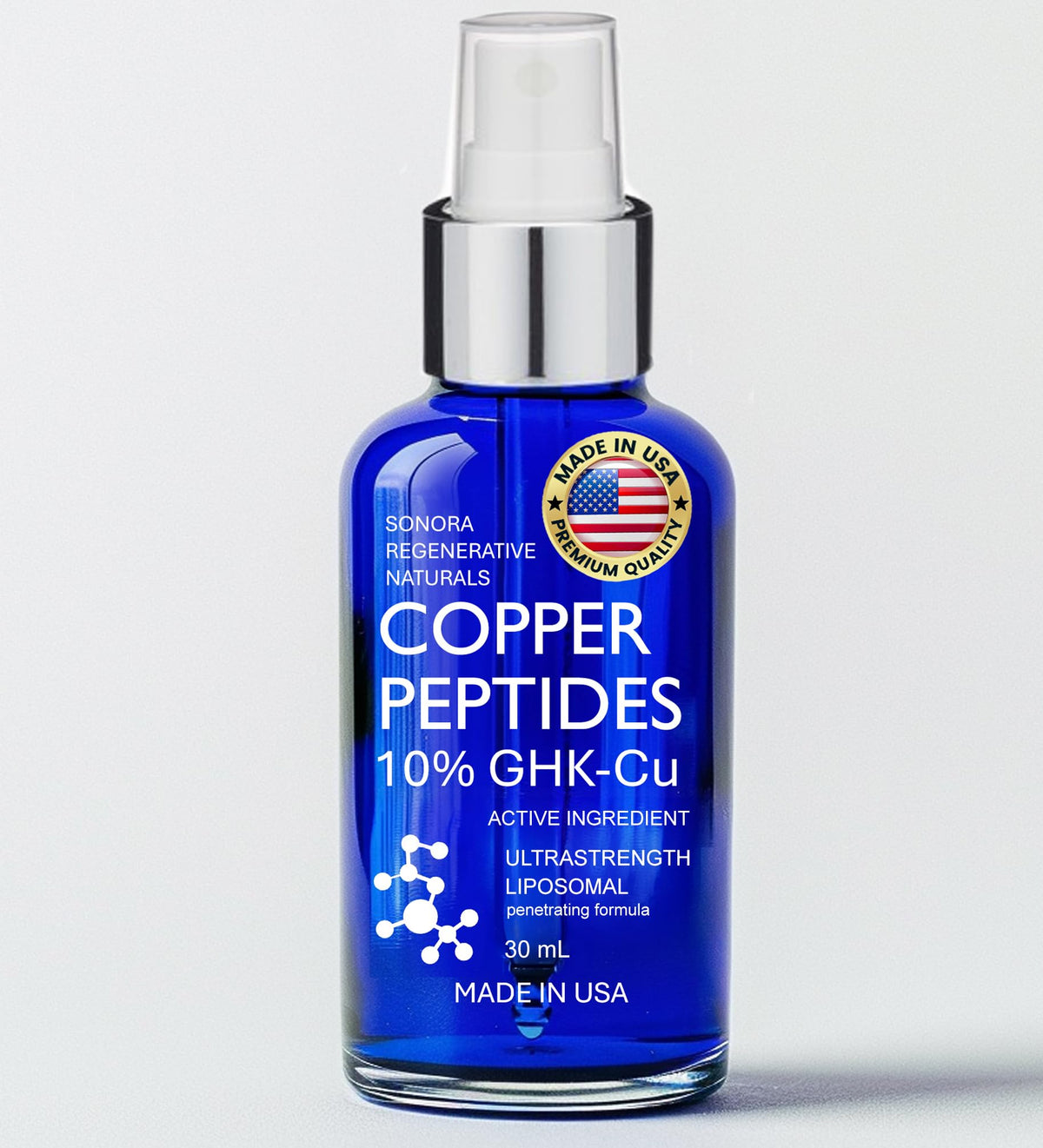 Sonora Supply Co. front packaging showing bottle and brand, highlights clean formula benefit