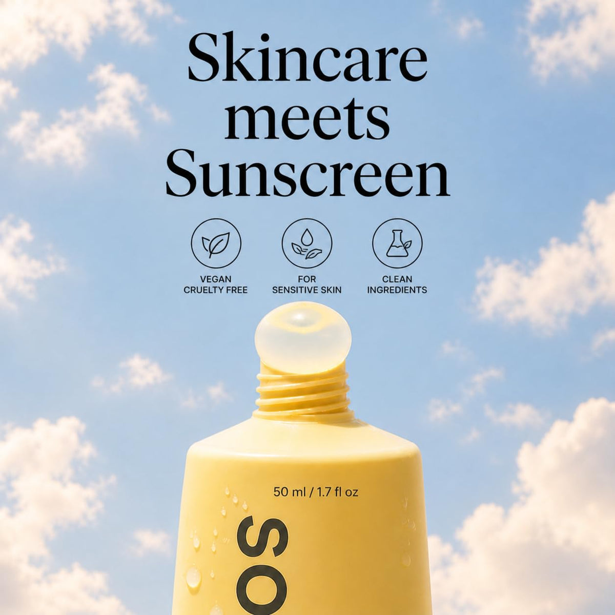 SOOMI size comparison beside skincare items for travel-friendly convenience
