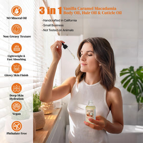 Soothing House product label and ingredients highlighting natural oil blend benefits