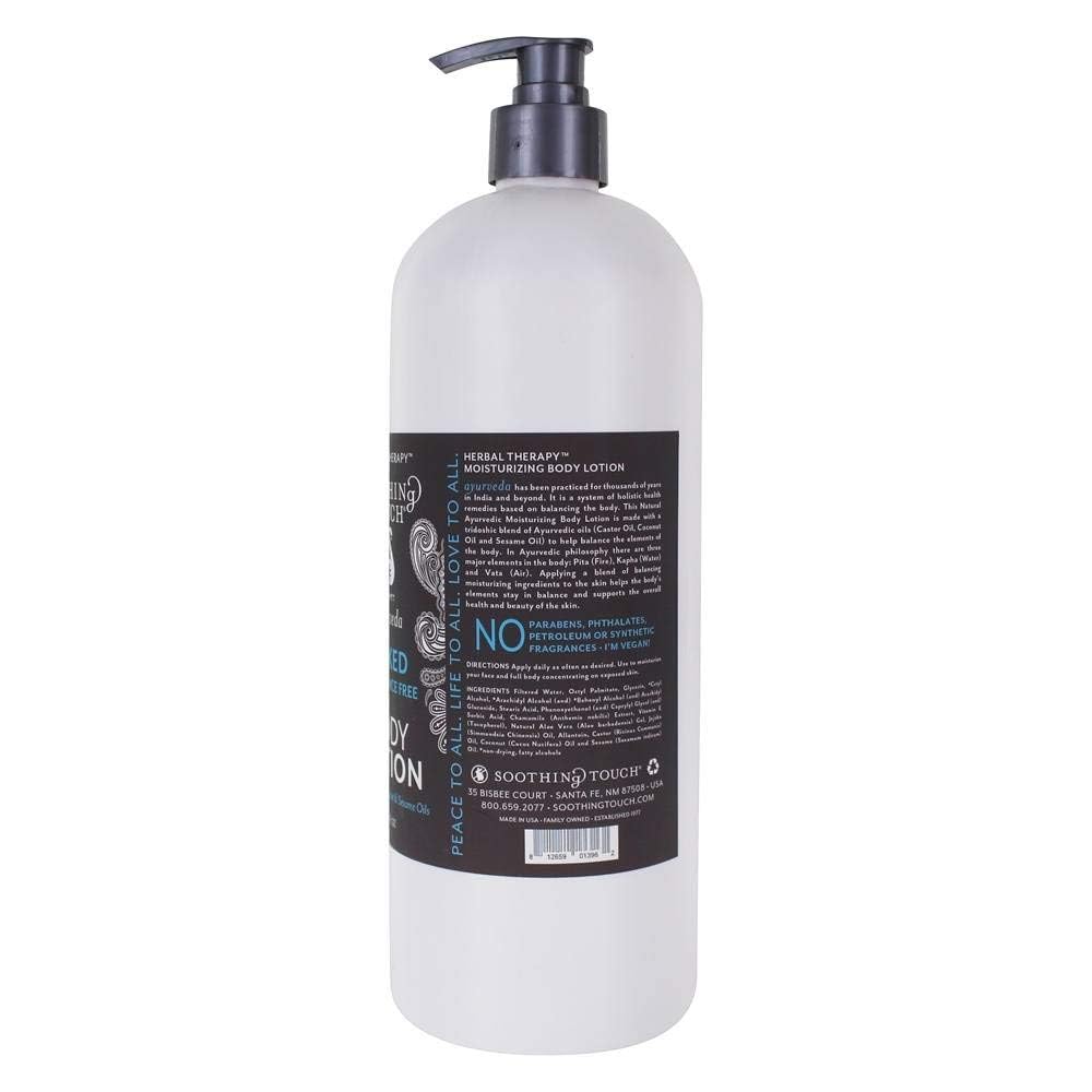 Soothing Touch in a bathroom setting demonstrating easy pump use and everyday moisturization
