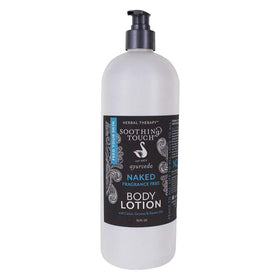 Soothing Touch texture close-up highlighting creamy lotion and quick absorption benefit