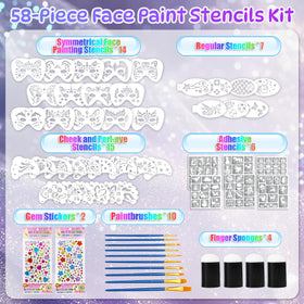 SOOVSY assortment of reusable stencils showing shape variety for easy design