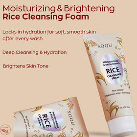 SOQU creamy lather close-up highlighting texture and hydrating foam benefit