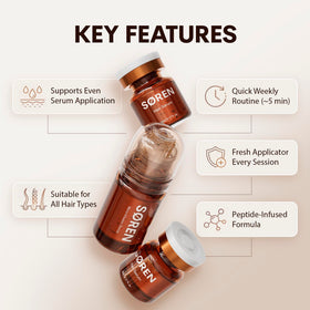 SØREN gold microinfuse applicator close-up for precise delivery